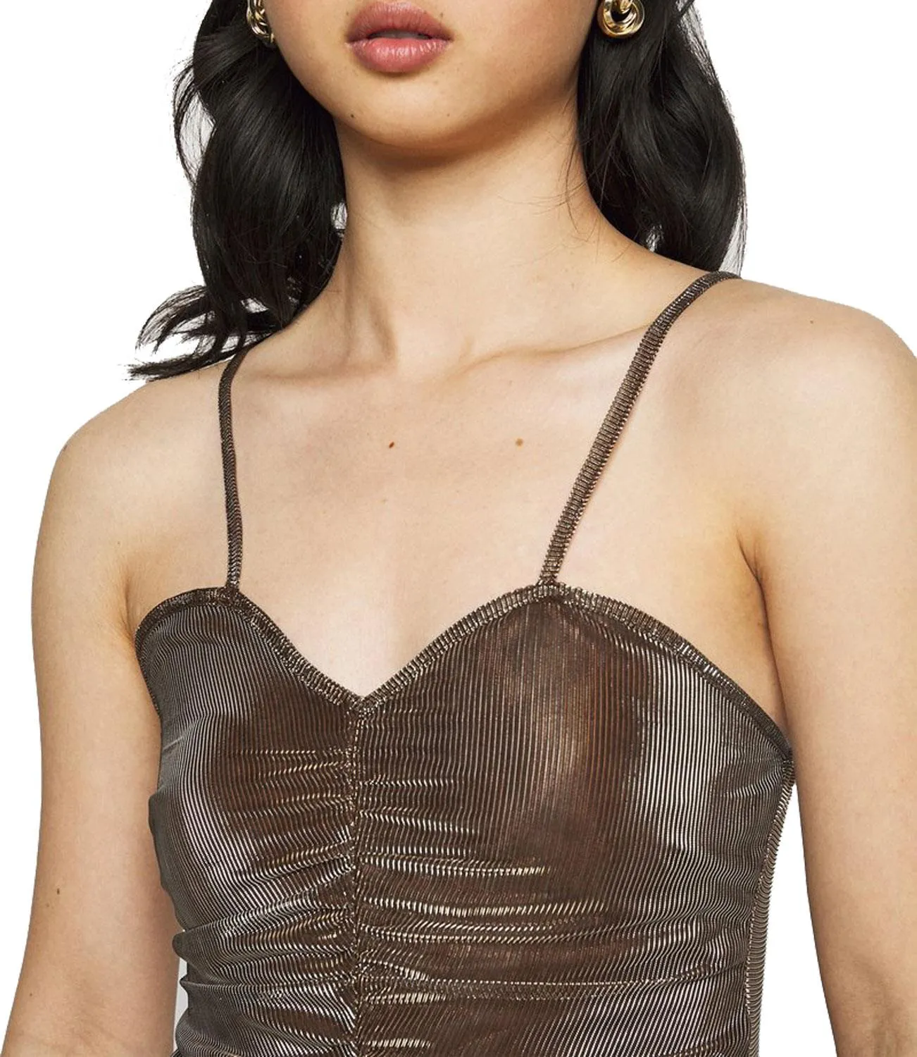Womens Metallic Bodysuit - UK 8