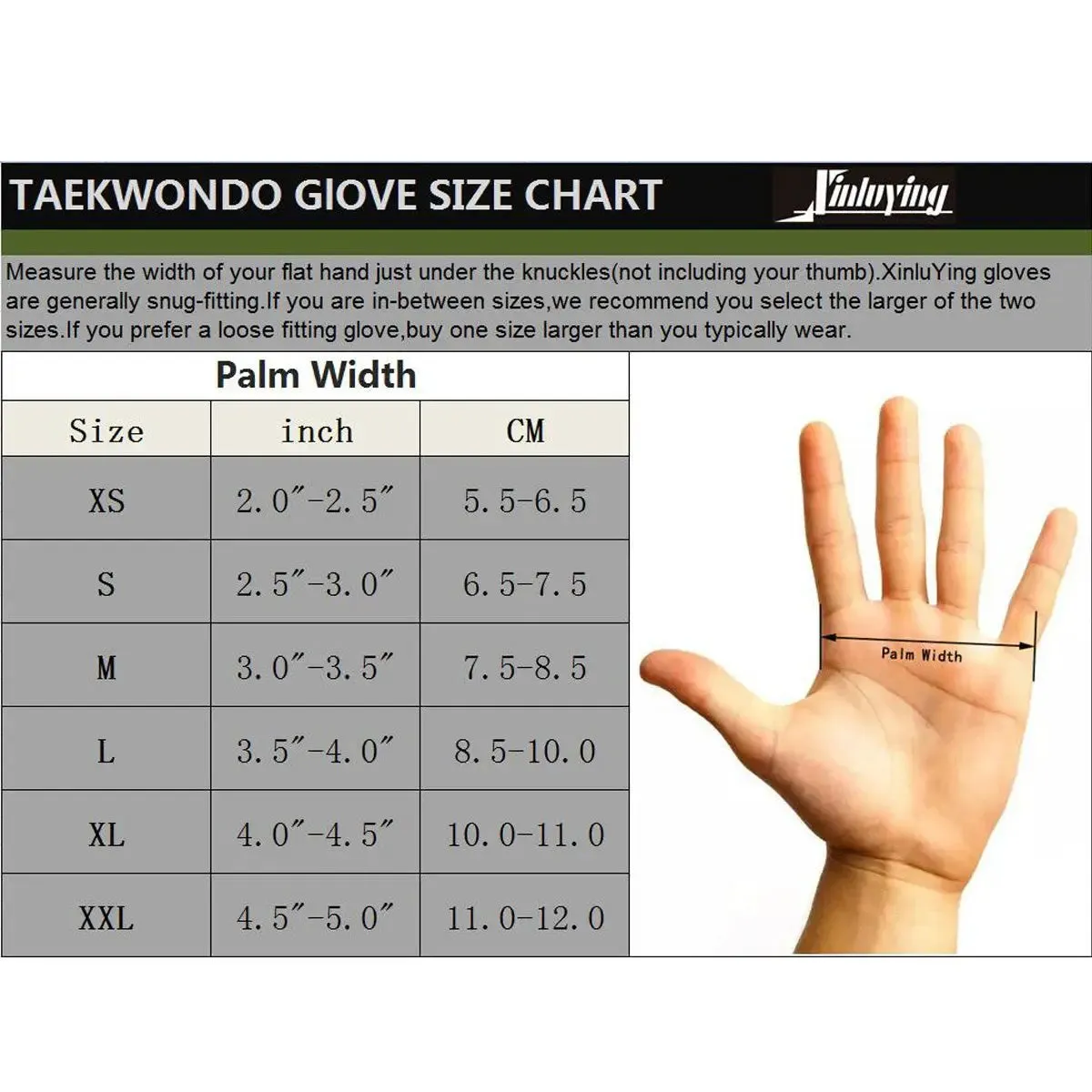 Xinluying Punch Bag Taekwondo Karate Gloves for Sparring Martial Arts Boxing Training Fingerless Women Kids