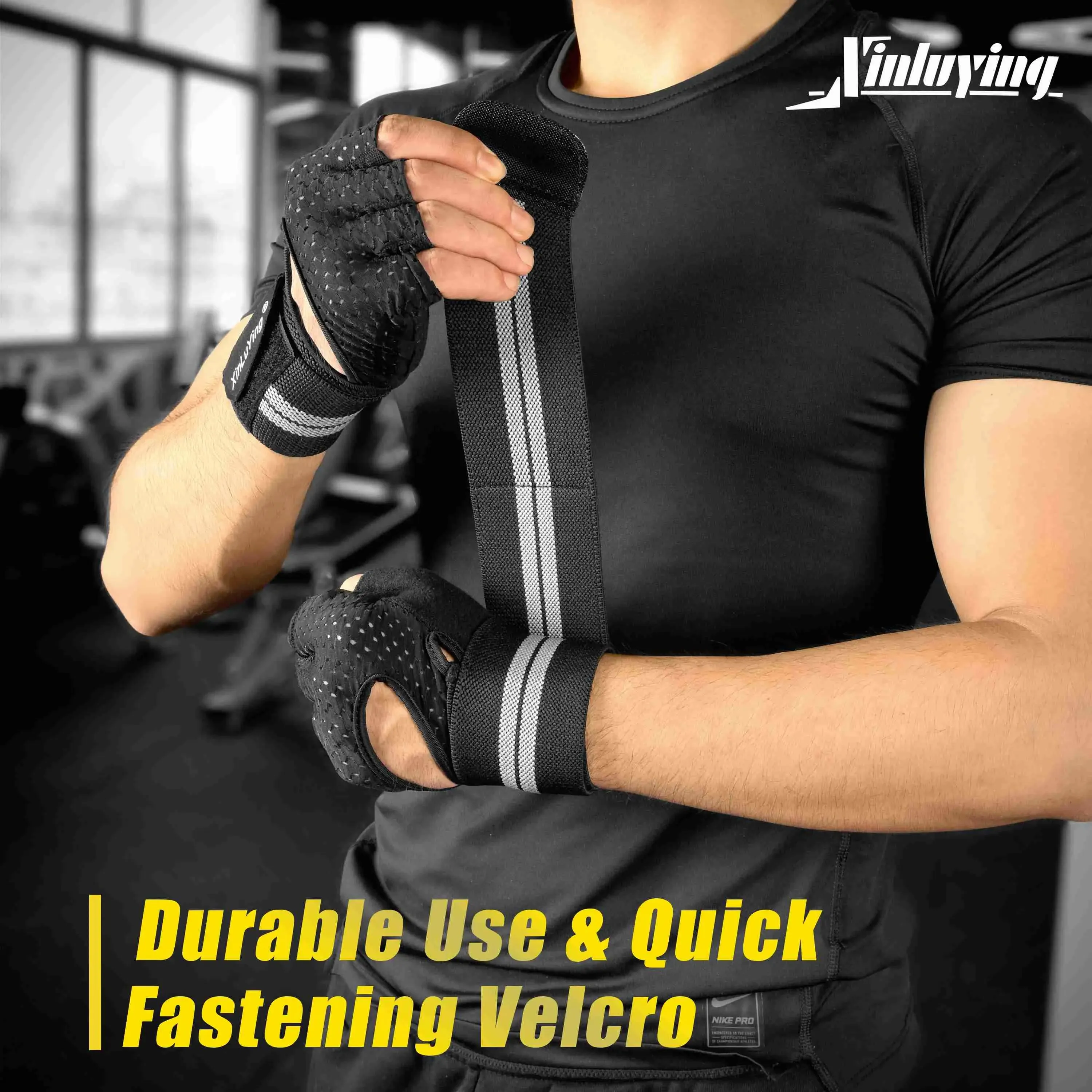 Xinluying Workout Gloves for Men Women - Gym Training Gloves for Fitness Exercise Weight Lifting Crossfit Bodybuilding