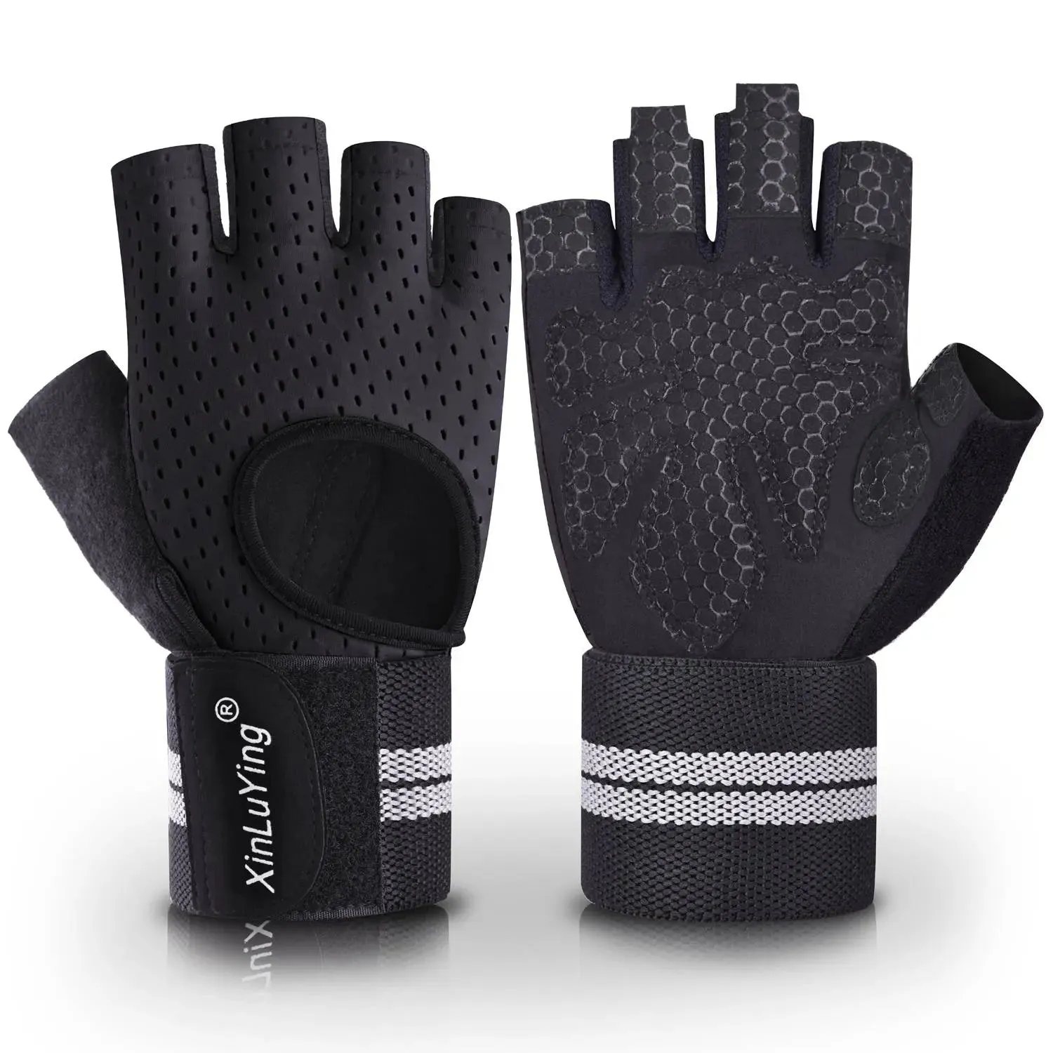 Xinluying Workout Gloves for Men Women - Gym Training Gloves for Fitness Exercise Weight Lifting Crossfit Bodybuilding
