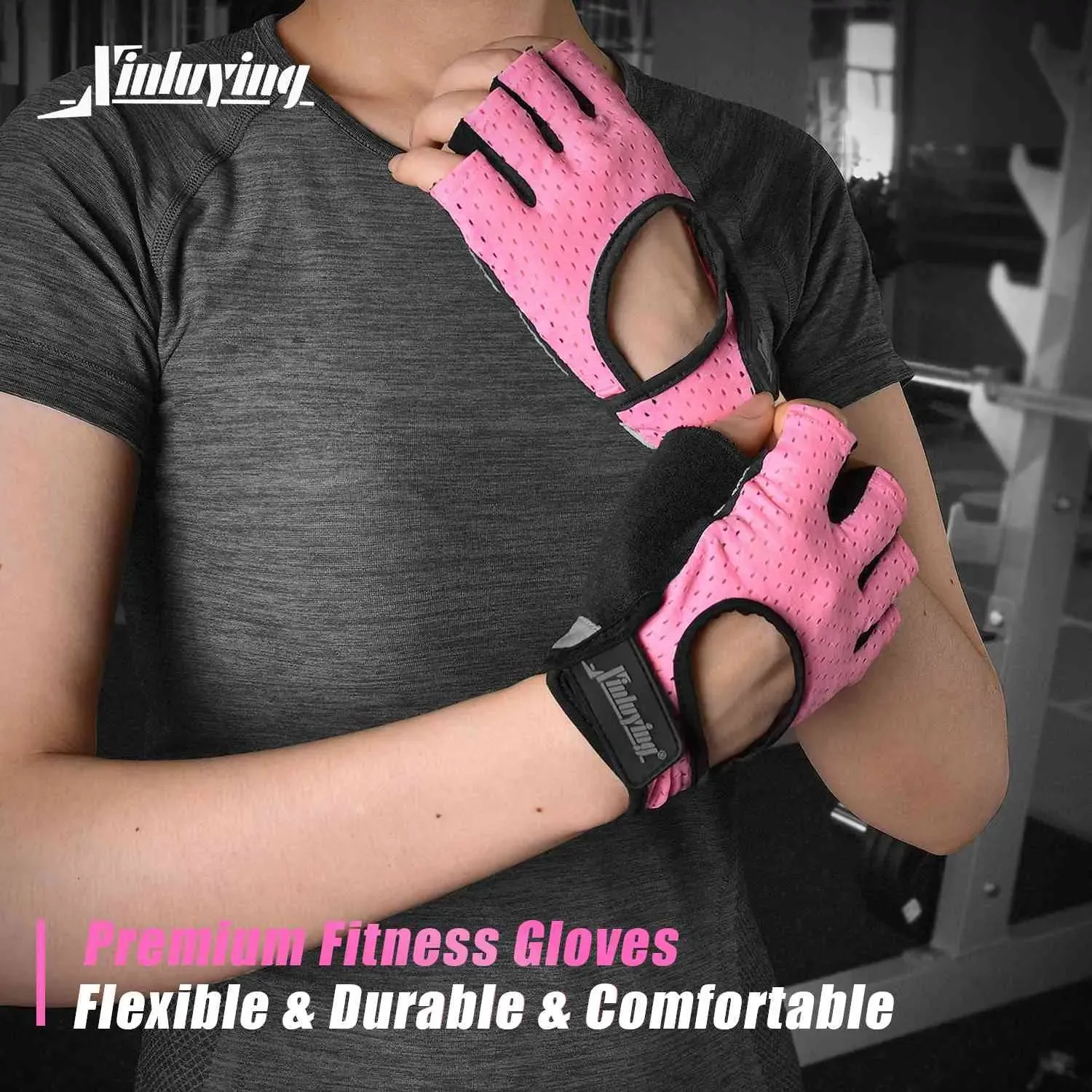 Xinluying Workout Gloves for Men Women - Gym Training Gloves for Fitness Exercise Weight Lifting Crossfit Bodybuilding